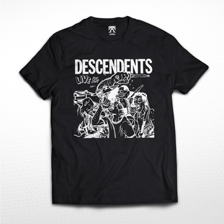 เสื้อยืด พิมพ์ลาย KAOS BAND DESCENDENTS Live Plus สไตล์พังก์ร็อค คลาสสิก สําหรับผู้ชาย และผู้หญิง