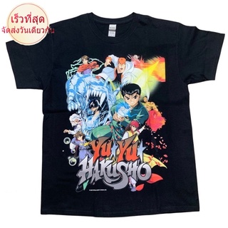 เสื้อยืดขายดีBOOTLEG MANIA YUYU TEES-3XL