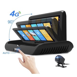 กล้องติดรถยนต์หน้า-หลัง คอนโซล4G กลาง 8 นิ้ว กล้องคู่ HD Night Vision บลูทูธ ระบบแอนดรอย8.1ระบบนำทางจีพีเอสGPS tracker