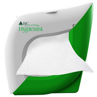 กล่องใส่กระดาษเช็ดปากป๊อบอัพ สีเขียว BJC Hygienist Leaf BJC Hygienist Leaf Green Pop Up Paper Napkin Box