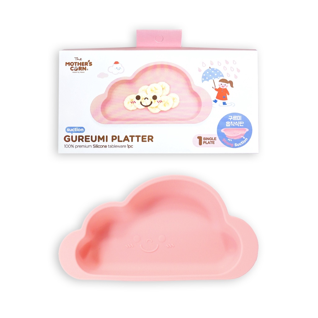 Mother's Corn Gureumi Platter Single Plate มาเธอร์คอน ถาดอาหารซิลิโคน 1 หลุม
