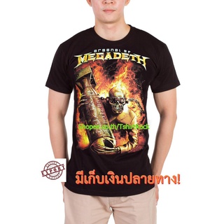 เสื้อยืดโอเวอร์ไซส์Lasperal เสื้อยืดแขนสั้น พิมพ์ลาย Megadeth Tour Megadeth Band Rcm1166 สไตล์สปอร์ต แฟชั่นฤดูใบไม้ผลิ แ