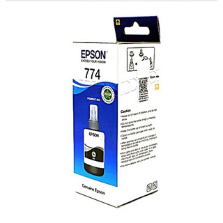 EPSON INK 774 BK/C13T774100 สีดำ ของแท้ มีกล่อง L-SERIES For Epson M100,M200,L655,L1455 (BLACK)ขนาด 140ml พิมพ์ได้ 6000ผ