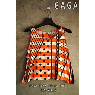 เสื้อกล้าม GAGA พิมพ์ลายพิเศษ "GAGA TANK POLKA DOT"