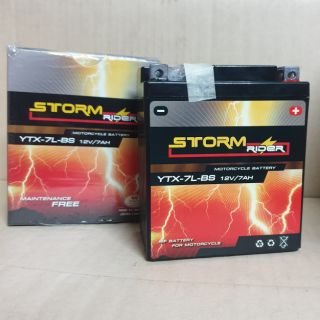 แบตเตอรี่ แบตแห้ง storm 12V/7 AH  แบตใหม่ ไม่ค้างสต้อค 💥เช็คไฟก่อนส่งทุกลูก!! 💥