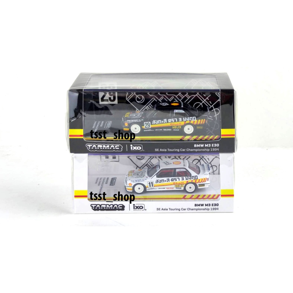 Tarmac Works 1/64 BMW M3 E30 Se Asia Touring Car Championship 1991 สังกะสี ตรา3มงกุฏ