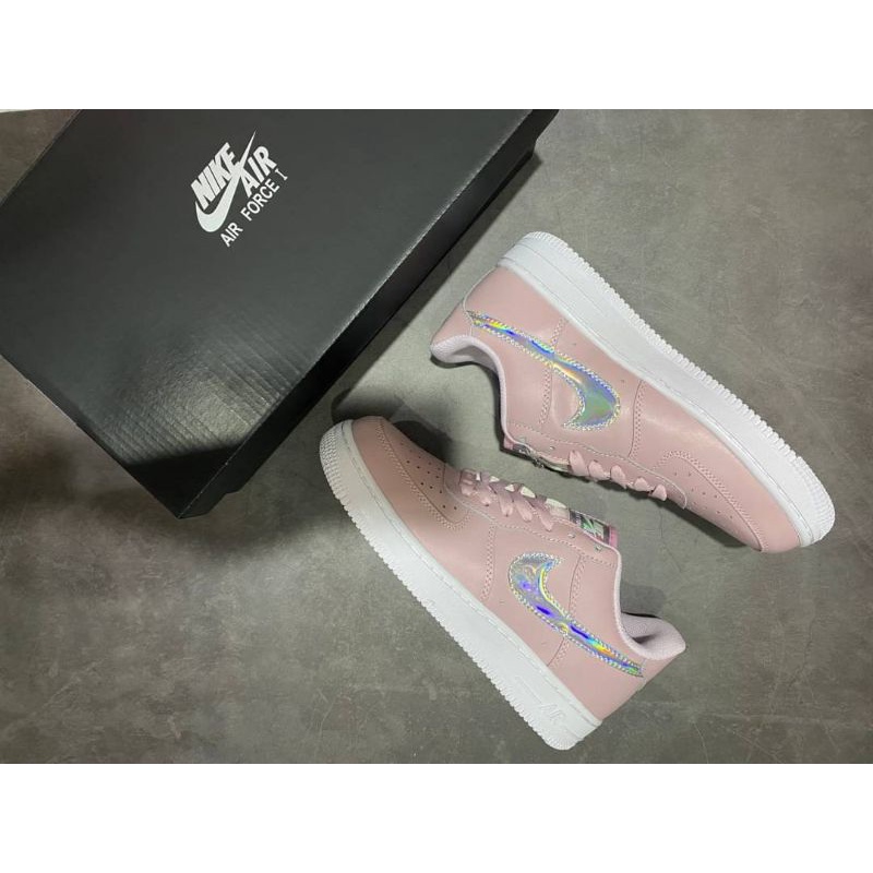 รองเท้าผ้าใบ Nike Air force 1 pink color 💯% สีสวยมาก สินค้าพร้อมส่ง!! ✨