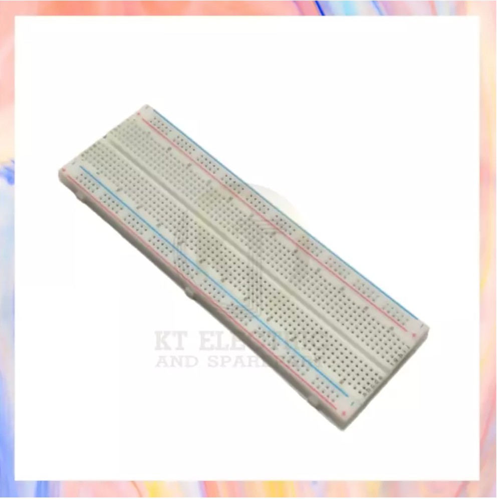 บอร์ดทดลอง แผงวงจรทอลอง โฟโต้บอร์ด บอร์ดทดลองวงจรไฟฟ้า 830รู Breadboard 830 Hole Experiment Board Un