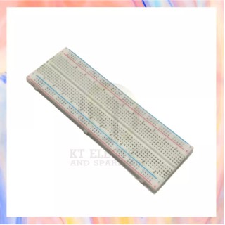 บอร์ดทดลอง แผงวงจรทอลอง โฟโต้บอร์ด บอร์ดทดลองวงจรไฟฟ้า 830รู Breadboard 830 Hole Experiment Board Universal Breadboard