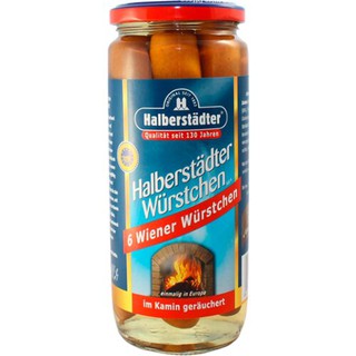 🔥ยอดนิยม!! Halberstadter Wurstchen 6 Wiener Wurstchen560gไส้กรอกในน้ำเกลือ คุณภาพระดับพรีเมี่ยม