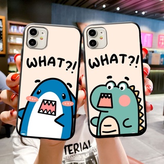 เคสโทรศัพท์มือถือแบบนิ่ม ผิวด้าน ลายการ์ตูนไดโนเสาร์ ฉลาม สําหรับ Samsung S22+ S21+ S22 S21 S20 Ultra Plus FE 5G S10e S10 lite S9 S8 S7 S6 Edge Plus