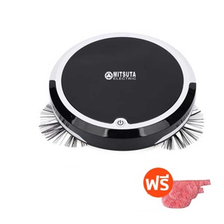 MITSUTA หุ่นยนต์ดูดฝุ่น-ถูพื้นอัตโนมัติ รุ่น MRC400 (White/Black) ฟรีผ้าถูพื้น 2 ผืน