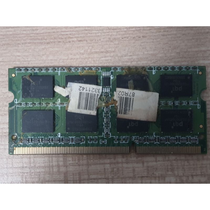 แรมโน๊ตบุ๊ค RAM แรมมือสอง PQI DDR3 BUS1333 2GB PC3-10666