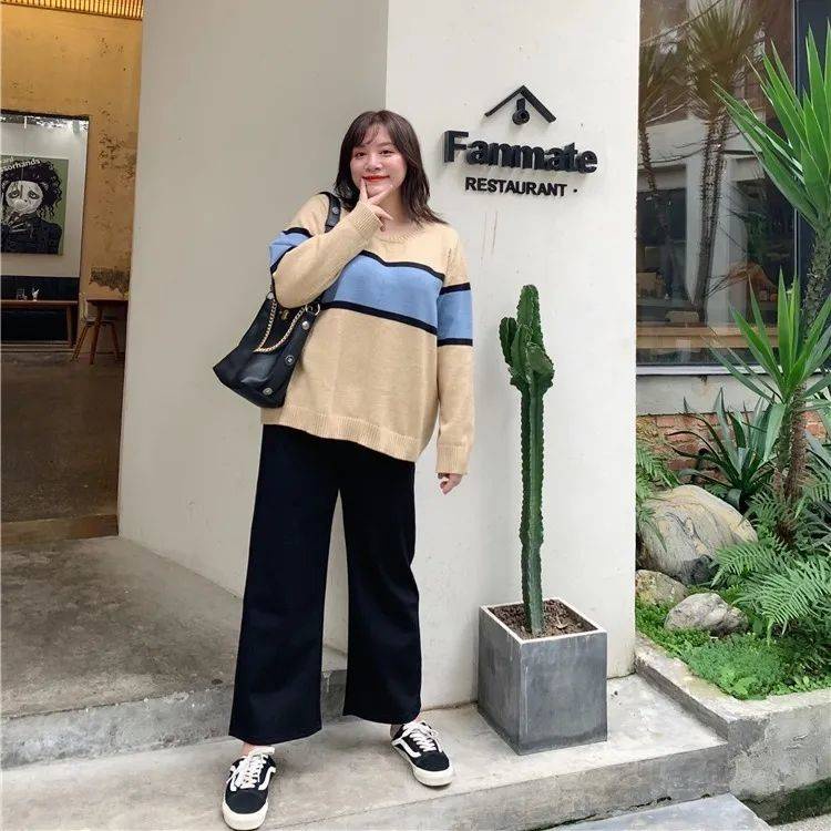 พร้อมสต็อก กางเกง ผู้หญิงไซส์ใหญ่สาวอ้วนผู้หญิงกางเกงขาตรงผู้หญิงหลวม การทําตัวให้ผอม 100 กก. กางเกงขากว้าง