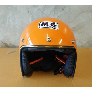 หมวกกันน็อคเด็ก MG วินเทจ สีส้ม size  , m  56-58 cm