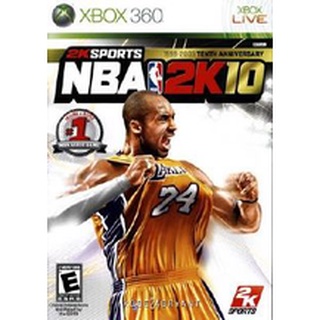 NBA 2K10 xbox360 [Region Free]แผ่นเกมXbox360 เกมบาสเกตบอล nba2010 แผ่นไรท์เฉพาะเครื่องที่แปลงระบบ LT/RGH