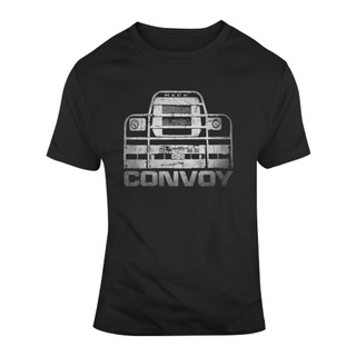 คอลูกเรือเสื้อยืด พิมพ์ลาย Convoy Rd Trucking Trucker Movie Fan T Tee สําหรับรถบรรทุกS-5XL