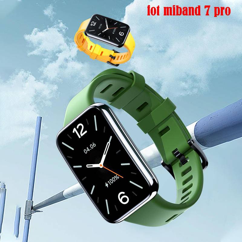 สําหรับ Xiaomi Mi Band 7 Pro ซิลิโคนสร้อยข้อมือกีฬาสายรัดข้อมือสมาร์ทวอท์ชสําหรับ Xiaomi Mi Band 7Pro สายคล้อง