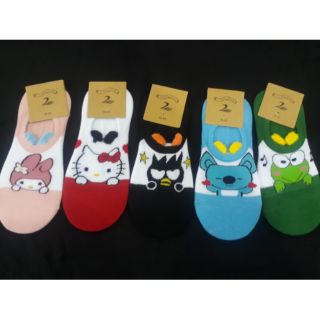 ถุงเท้า low Cut ลายการ์ตูน Set 5 คู่ราคา 120 บาท