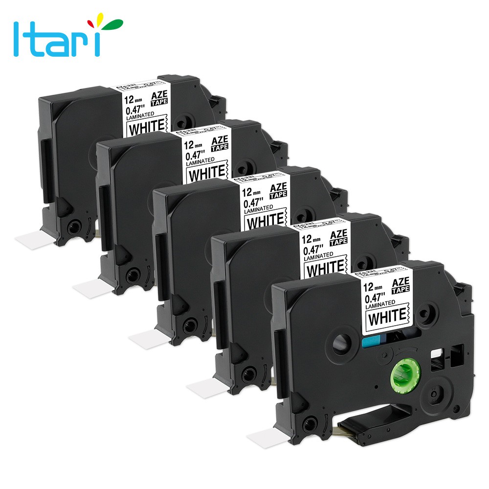 TZe-231 Tze231 5pcs 12mm TZe231 TZ231 label tape maker compatible for Brother p-touch label maker PT