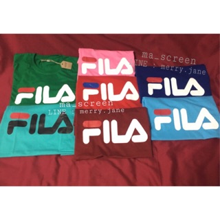 (ใส่โค้ด MARINC30 ลดเหลือ 97 จาก 139)เสื้อยืด FILA ผ้า Cotton เสื้อคอกลม เสื้อFIFA