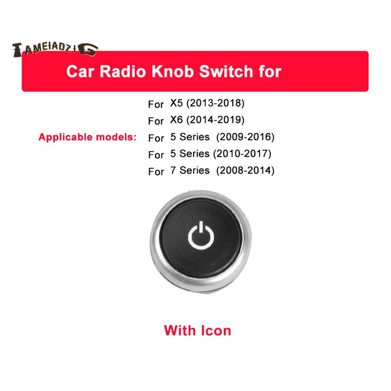 Car Radio Switch Knob CD Machine Switch Button for BMW 5 7 Series X5 X6 F02 F07 F10 F15 F16