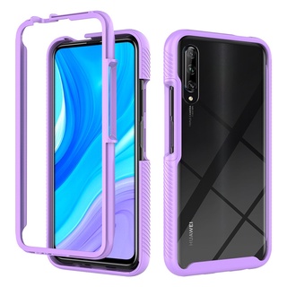 สําหรับ Huawei Y9s Y7a Y9a เต็มตัว ไฮบริด ทนทาน สองชั้น ใส กันกระแทก เคสป้องกัน