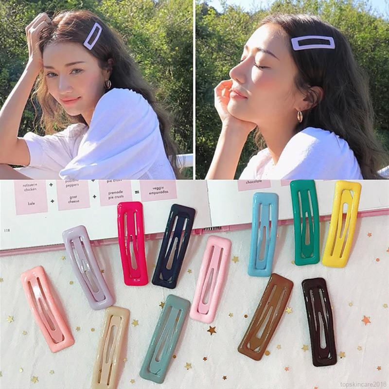 ✨Topskincare🙋Candy Color Buckle Alloy Hair Accessories with Lovely Pearls