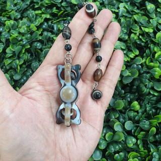 เพนดูลั่มวัชระหินอาเกต เพนดูลั่ม เพนดูลัม ลูกดิ่ง(Pendulum)อาเกต ดวงตาสวรรค์(Agate)