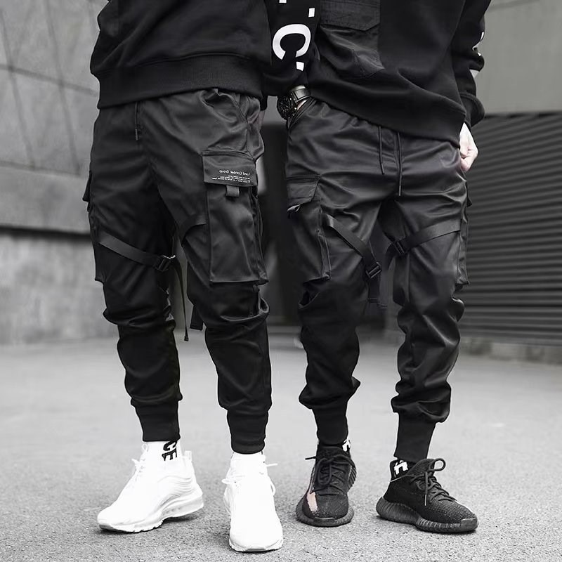 กางเกงขายาว สตรีทแฟชั่น ขาจั๊ม กระเป๋าเยอะ กางเกงเดินป่า ชาย/หญิง Jogger Pants ผ้าcotton 7021 september27_th
