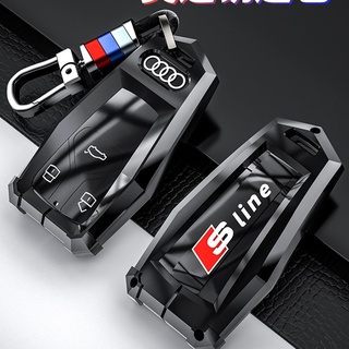 AUDI Alloy Mecha Key Cover Audi A4L A6L A3 A5 A7 A8L Q5L Q7 Q8 Car Key Case Buckle High-grade