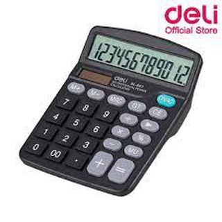 Deli เครื่องคิดเลข 12Digits 837 ขนาด 12x15ซม.