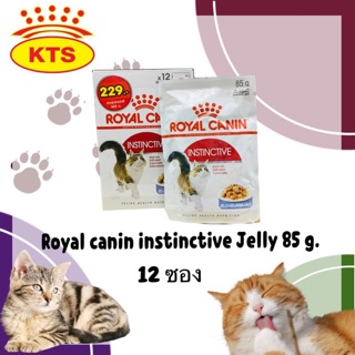 Royal canin instinctive Jelly 85 g. X 12 อาหารเปียกสำหรับแมวโต 1 ปีขึ้นไป เจลลี่