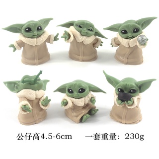 โมเดล โยดา Model Yoda ตุ๊กตา Baby Yoda Grogu The Child Mandalorian Star Wars ตุ๊กตาตกแต่งต้นไม้ ตุ๊กตาตัวเล็ก