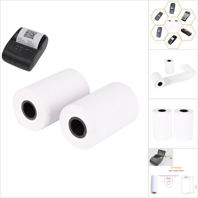【goldensilver】57x40mm Thermal Receipt Paper Roll For Mobile Pos 58mm Thermal Printer 8050