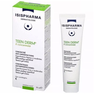 สิว TEEN DERM K concentrate  สิวอักเสบ(หมดอายุเดือน3/2027) เลขที่จดแจ้ง 1026100012263