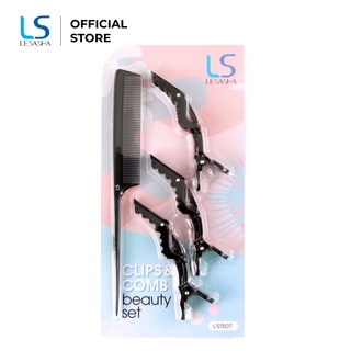 คลิปหนีบผม LESASHA CLIP &amp; COMB BEAUTY SET (LS1507)