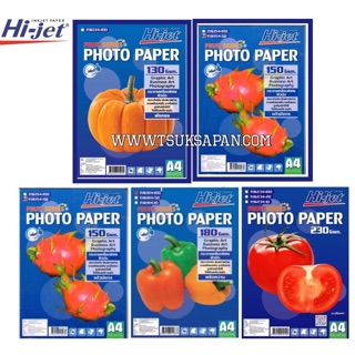 กระดาษโฟโ Inkjet รุ่น ฟรุ๊ตซีรีย์ (Fruit Series) กระดาษผิวมันเงา เกรด A ขนาด A4