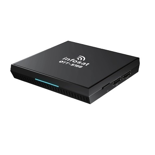 กล่อง INFOSAT Android10 OTT-S168 (ต่อไวไฟดูทีวีได้เลย โหลดแอพเพิ่มผ่าน ...