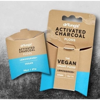 drTung's Activated Charcoal Floss | ไหมขัดฟัน ผสมชาร์โคล ช่วยดูดคราบสกปรกระหว่างใช้