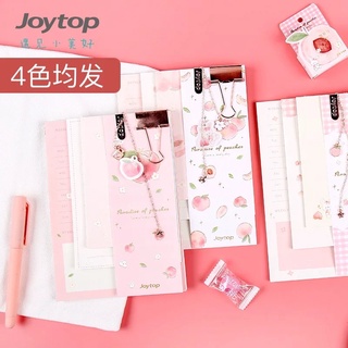 ✨เซ็ทแพลนเนอร์ลายพีช Joytop โน้ตแพด มีที่คั่นหนังสือในเซ็ท สุดน่ารัก✨