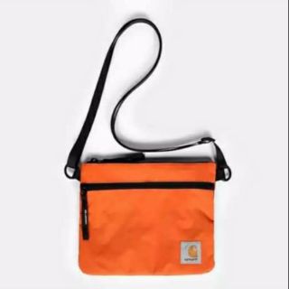กระเป๋าสะพาย Carhartt wip us.inc แฟชั่นสไตล์ รุ่นนี้ Design เรียบๆ แท้💯 สีส้ม (Orange color)