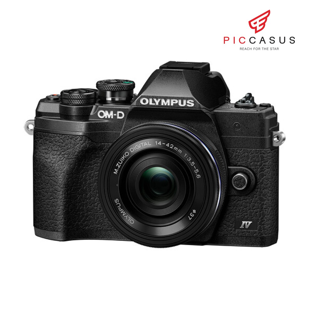 OM SYSTEM OM-D E-M10 Mark IV กล้องพร้อมเลนส์ M.ZUIKO DIGITAL ED 14-42mm F3.5-5.6 EZ camera PICCASUS
