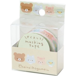 เทปกาว Masking Tape D-Cut 2 mm x 7 m ลาย Rilakkuma Type3 rk / Rilakkuma