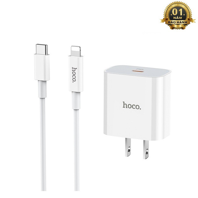 Hoco C76 Plus Type-C ถึง LN PD20W Fast Charger (สีขาว) - อุปกรณ์เสริม 1986