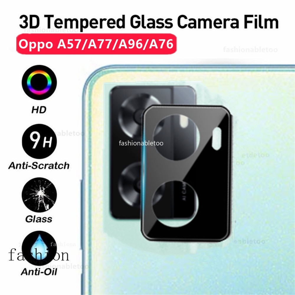 ฟิล์มกระจกนิรภัยกันรอยเลนส์กล้อง 3D สําหรับ Oppo A57 A77 A96 A76 A56 A55 A 57 A 77 A 96 A 76 A 56 A 55 4G 5G