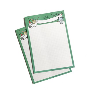 ssktmmee - A5 notepad (White dog)