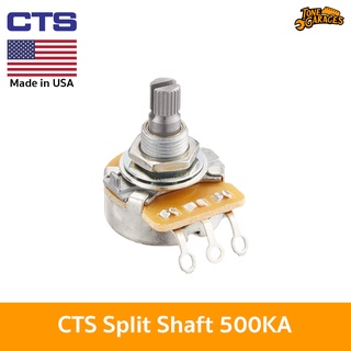 CTS Pot Split Shaft 500KA EP-0086 Made in USA (Tone/Volume)