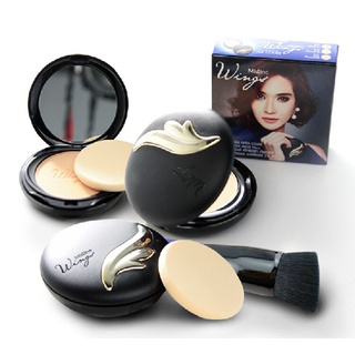 แป้งพัฟ Mistine วิงส์ แป้งพัฟผสมรองพื้น Mistine Wings Extra Cover Super Powder SPF25 PA++10g. EXP2023