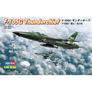 พลาสติก โมเดล ประกอบ HOBBYBOSS สเกล 1/48 F-105G Thunderchief (80333)